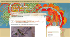 Desktop Screenshot of nietylkomama.pl