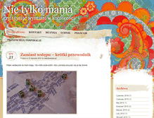 Tablet Screenshot of nietylkomama.pl
